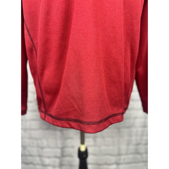 Pebble Beach Performance Quarter Zip Jacket Men M Red 100%Polyester - Picture 4 of 7